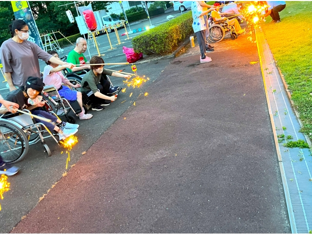 パチパチきれいね。