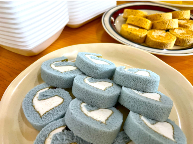 ヨーグルト風味のロールケーキ