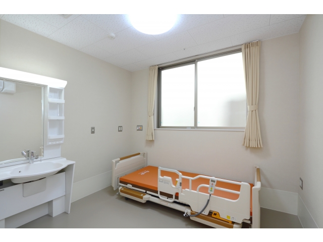 感染症対策等に対応するために１階・２階に設置した個室