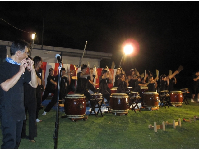 迫力のある太鼓がさらに夏祭りを盛り上げます。
