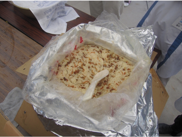 五目御飯もできあがりました。