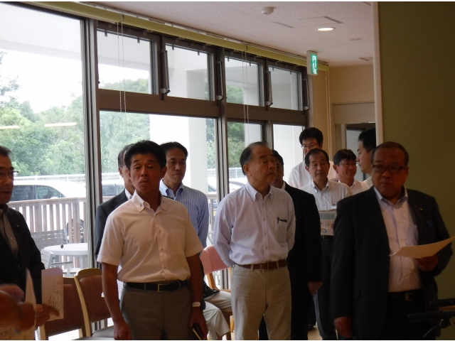 １階リビングの視察