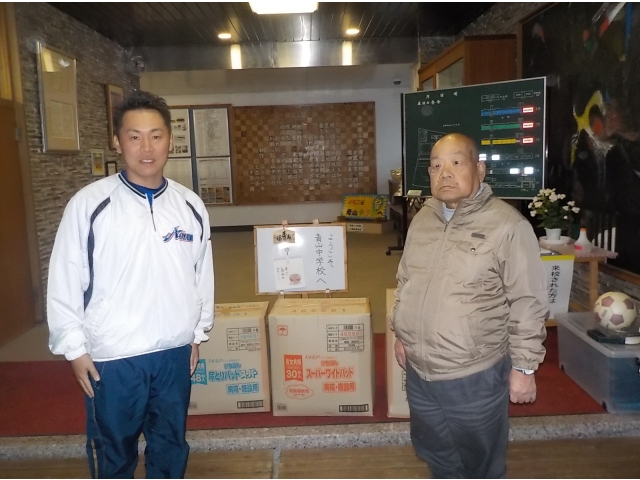 利用者様を代表しての記念撮影です