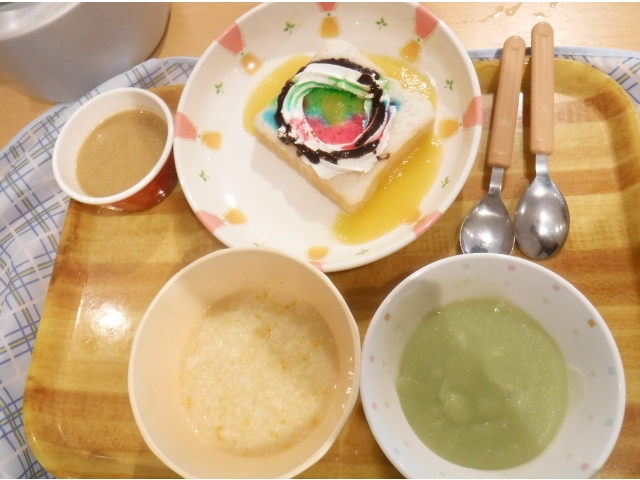 ソフト食の方にはフレンチトースト♬