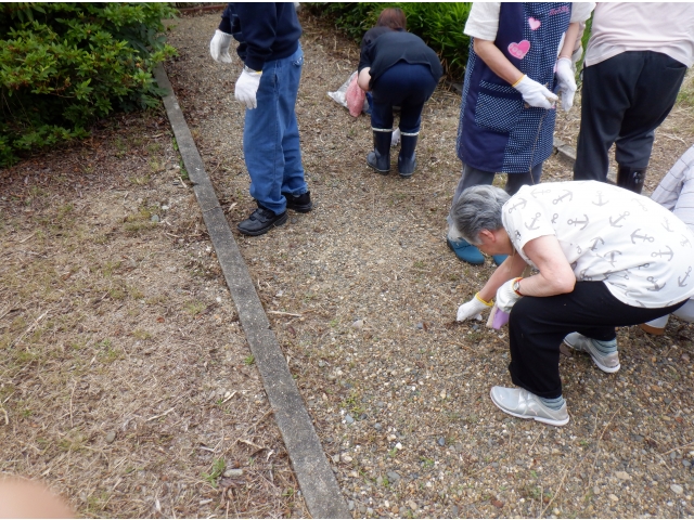 通路の掃除は欠かせません！