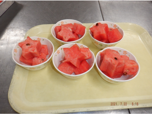 星形にしました。7月だけに・・（笑）