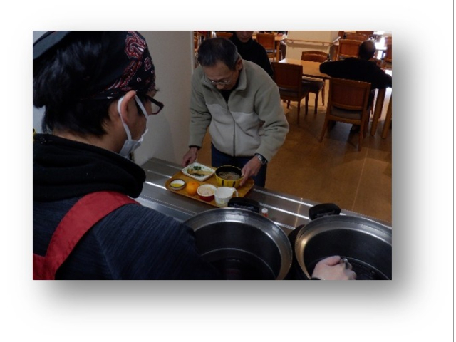 茹でたてに温かい汁をかけて完成