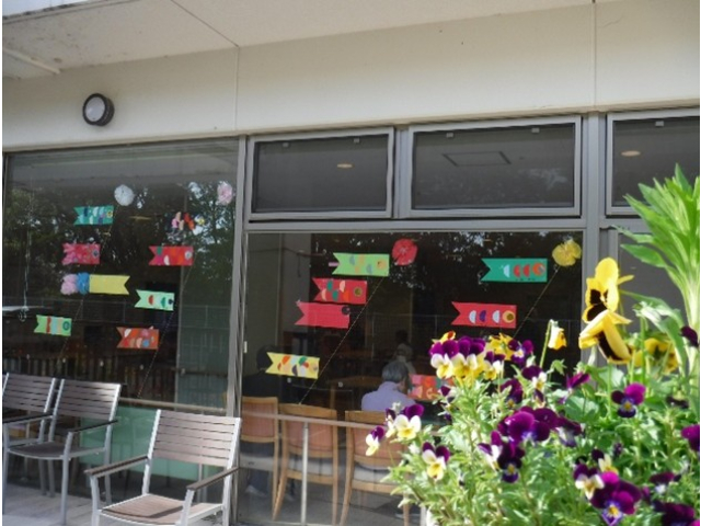 テラスから見るとこんな感じです