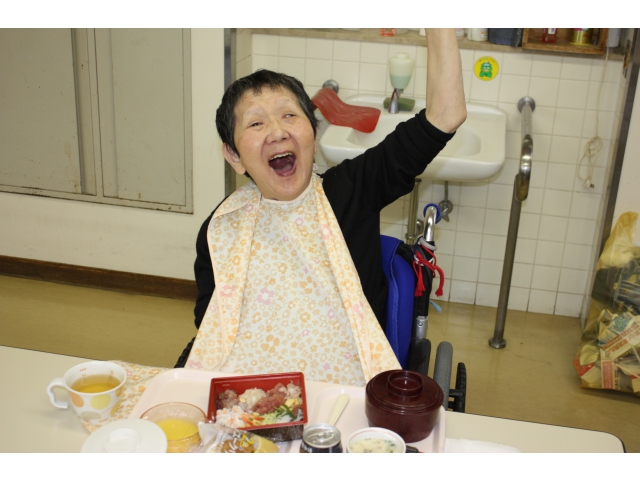 今日一番の笑顔です！