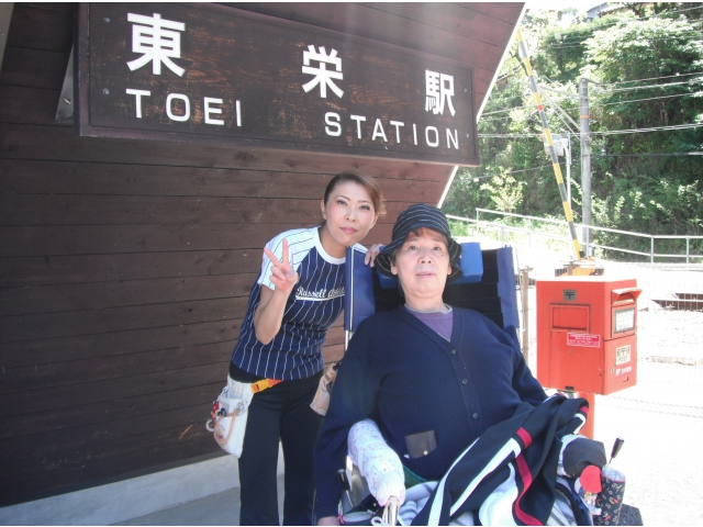 東栄駅でパチリ！