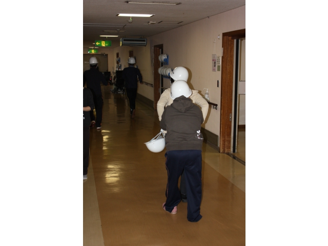 まさに避難誘導！