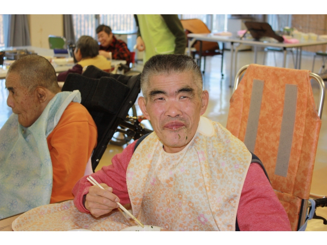 「しあわせだ～」と、この笑顔