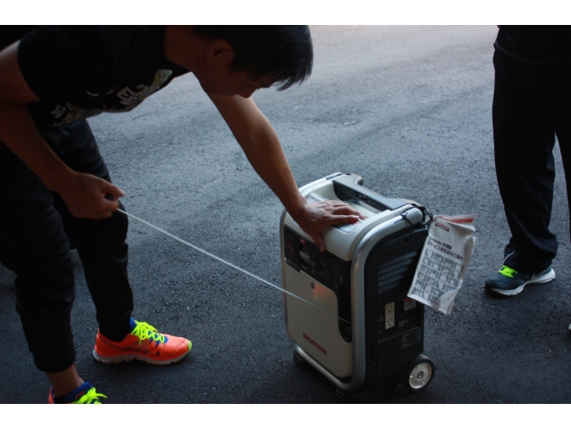 カセットコンロ式発電機です