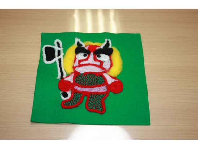 先生(県職員)の作品はさすがのできばえ！　