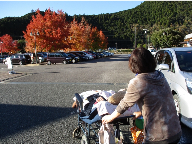 東栄温泉の紅葉がきれいです