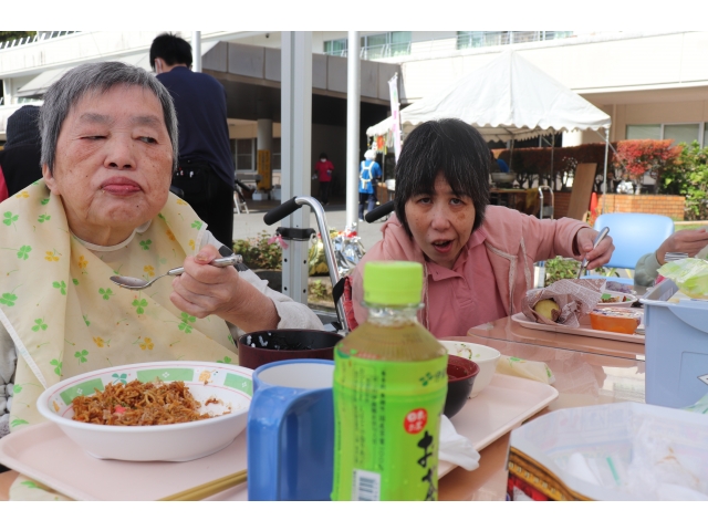 焼きそば、フランク、おにぎり、アイス、ジュース等々