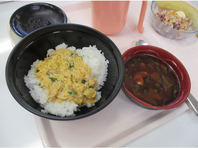 非常食（アルファ米で親子丼）