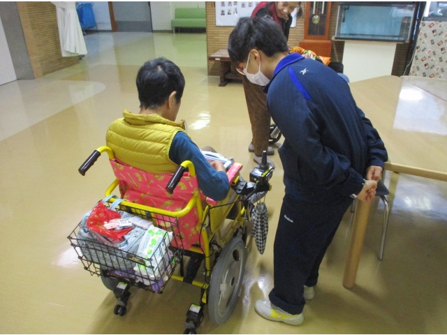 利用者さんとお話し