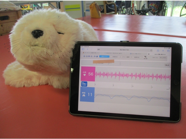 心拍と呼吸の状況