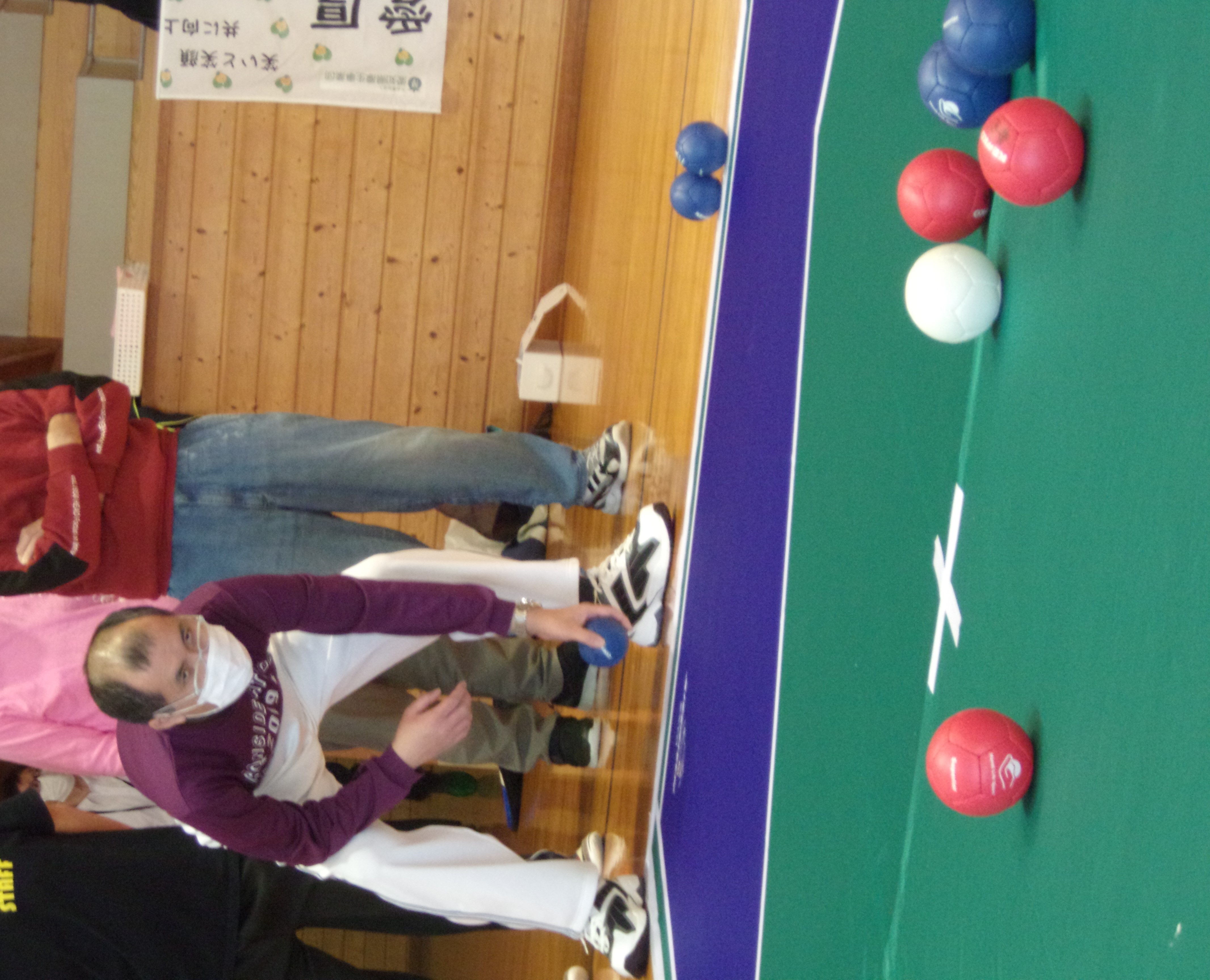 このポジション、練習したな。