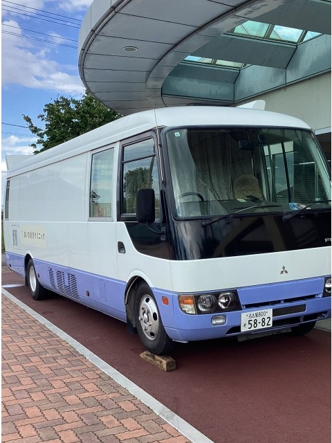 レントゲン撮影用のバスが来ました！