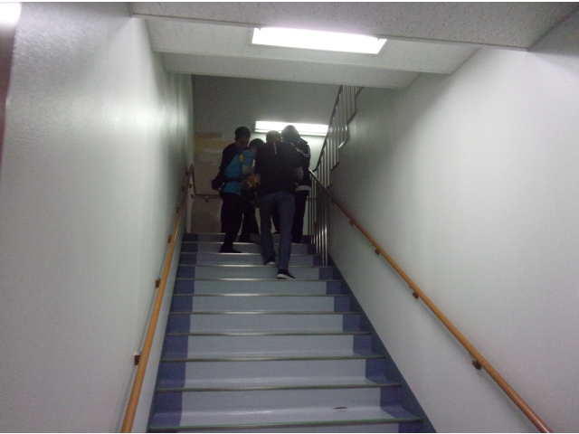 降りる方がこわい・・・