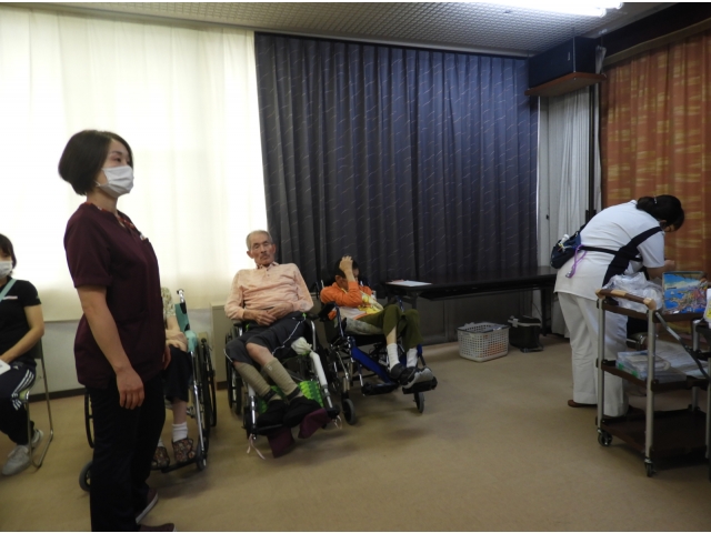 利用者様 無事終了。