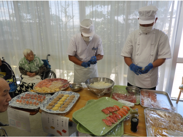 一宮苑調理師による職人技！