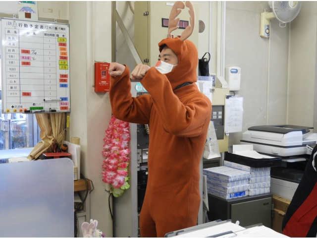 トナカイも張り切っています♪