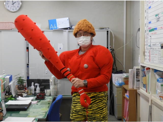 赤鬼！　二人ともやる気満々です