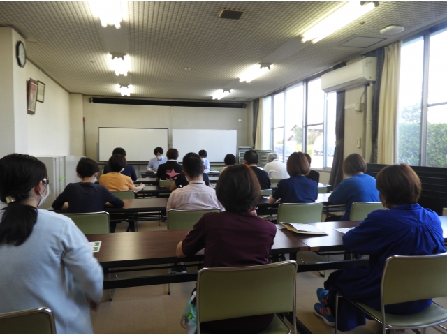 大勢の職員に参加いただきました。