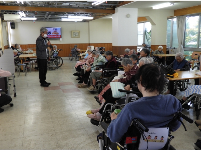 苑長さんからごあいさつ。