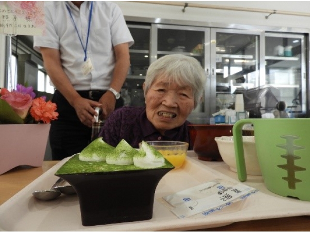 こちらの方は満100歳の大台突破です！