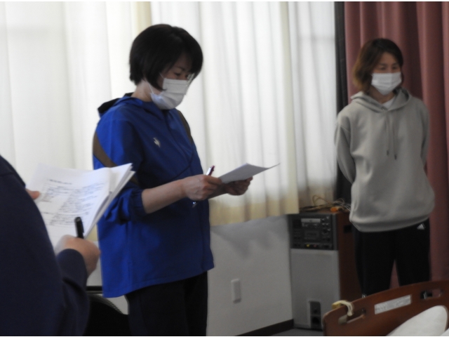 一つずつ指示をしていきます