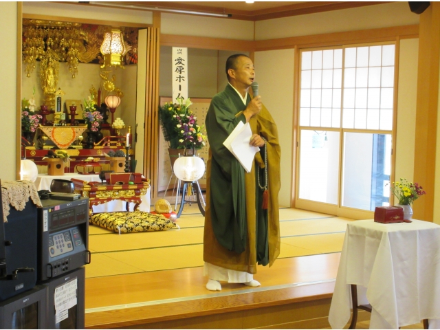 今年は声を出すことについて説法をいただきました。