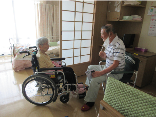 お部屋での面会