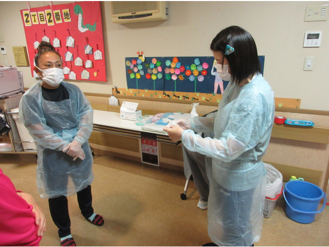 ガウン等の装着