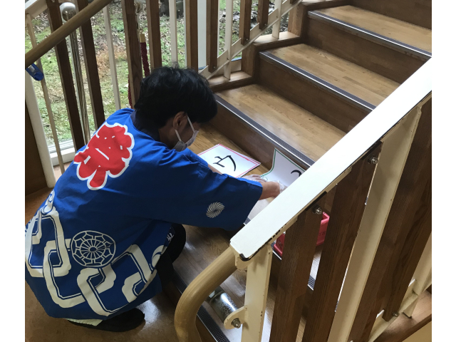 皆さんが食べている間にこっそり準備