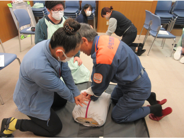 声掛けしながら変わるタイミングを合わせる。1,2.3