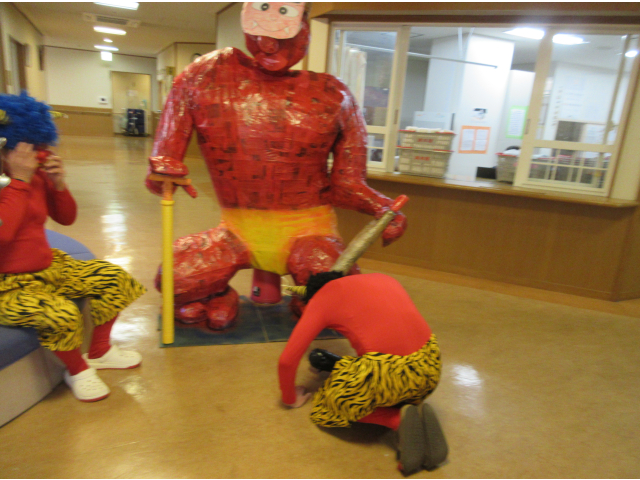 鬼の親分、どうか我々に勝利を！