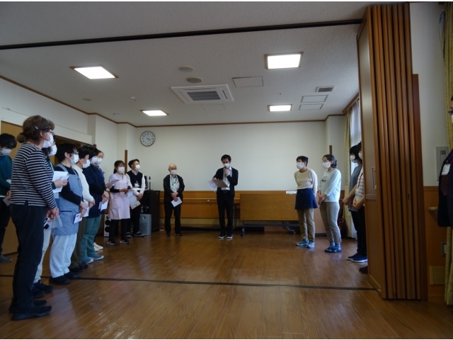 送別会の様子。