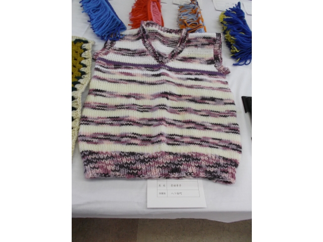 毎日少しずつ編みました