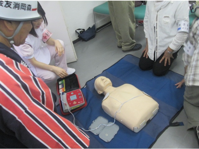 AEDの取り扱い講習です