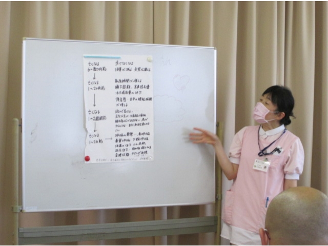 具体的な状況も交えながら、看取り介護について説明がありました。