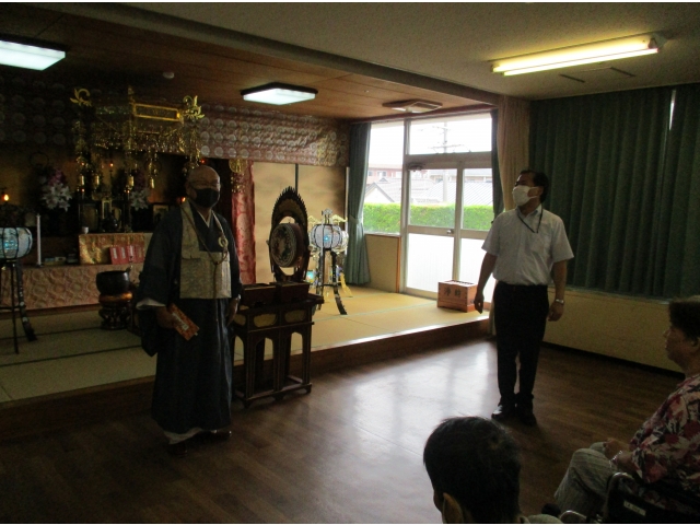 苑長より、木村住職の紹介がありました。