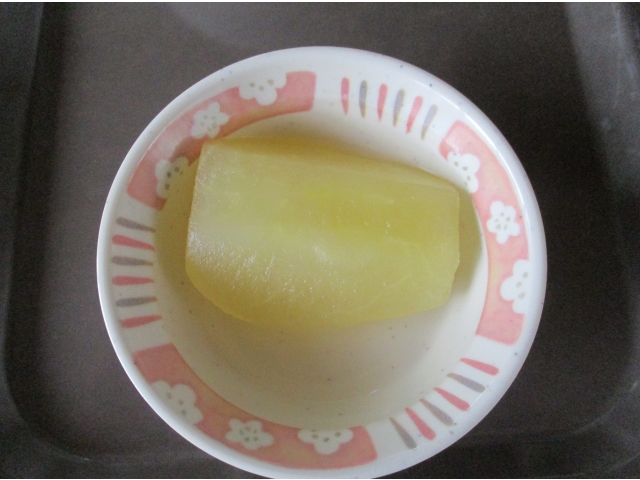 とっても甘くて美味しいコンポートでした。