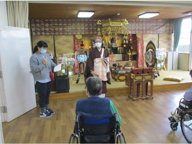 相談員より、ご住職の紹介がありました。