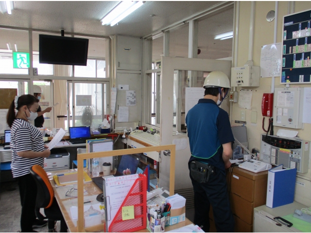 避難放送で、避難を呼びかけました。