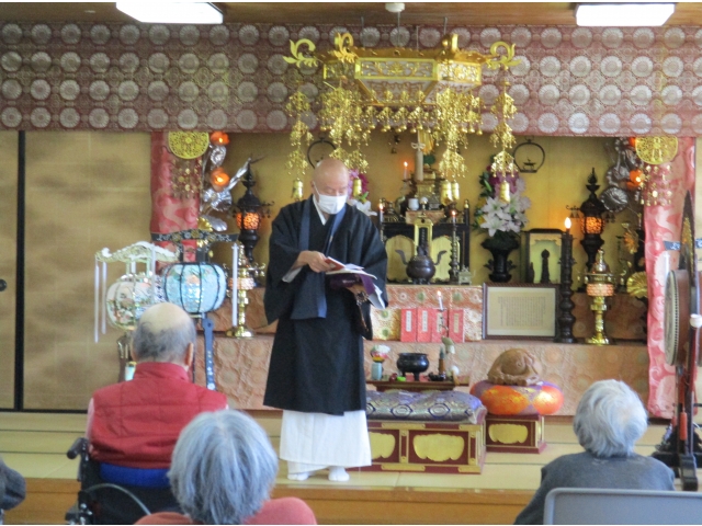 最後に、ご住職からお話がありました。