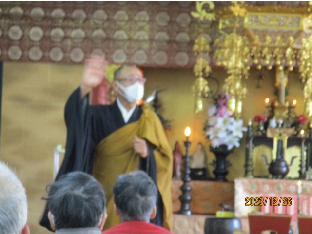 ご住職から、わかりやすくためになるお話をいただきました。